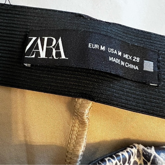Zara Snake Print Leggings faux leather/coated - Picture 4 of 9